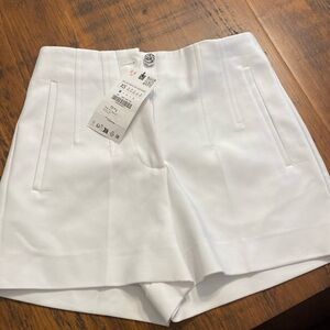 Zara white shorts